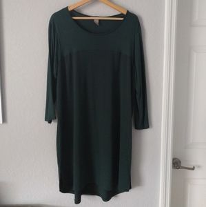 H&M Dark Green Shift Dress
